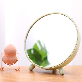 Hot Selling Double Side Detachable Makeup Mirror Enough Storage Space Hand Mirror Cute Clarity Compact Mirror