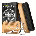 Beard Grooming Kit Manufacturer - Private Label Beard Growth Kit Cleaning Rolling Serum Roller Gift Set