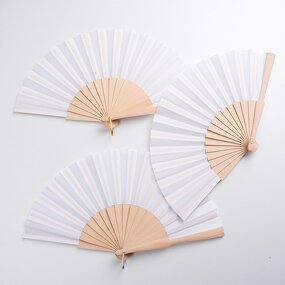 Hand Fan Manufacturer - Wholesale Custom Logo Bamboo Wooden Printed Hand Held Folding