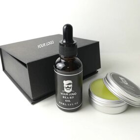 Beard Care Kit Manufacturer - Hot Sale 100% Natural Private Label Beard Growth Oil Balm Set