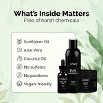 Beard Grooming Kit Manufacturer - Natural Premium Shampoo Growth Kit Private Label Customize