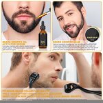 Beard Grooming Kit Manufacturer - Private Label Beard Oil Growth Care 4 in 1 Set Mens