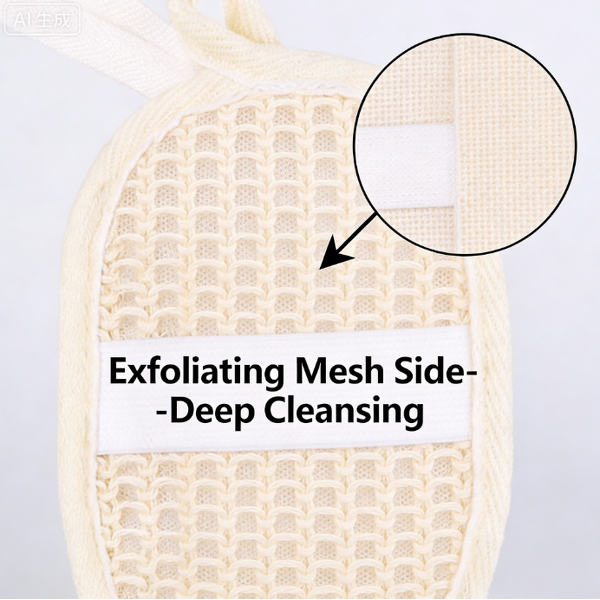 Bath Wipes Manufacturer - Wholesale Stock Sisal Two-side Rubbing Removing Dead Skin Back Sponge