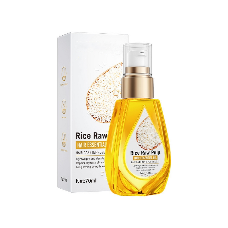 Hair Oil Manufacturer - Private Label Rice Raw Pulp Organic Strengthening Nourish Roots