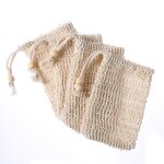 Soap Bag Manufacturer - Custom Logo Natural Eco Friendly Sisal Cotton Linen Biodegradable