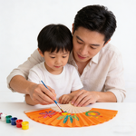 Hand Fan Manufacturer - Customized Printed Sublimation Large Bamboo Line Dancing Folding Hand Clacking