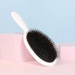 Hair Brush Manufacturer - High Quality Natural Boar Bristle Soft Cushion Nylon Bristles Oval Paddle Women