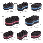 Hair Sponge Manufacturer - Private Label Magic Twist Wave Two-Side Afro Curling Black Men