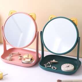 Private Label Hot Selling Detachable Makeup Mirror Travel Size Hand Mirror Cute Clarity Compact Mirror
