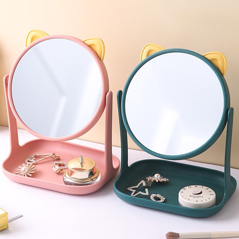 Private Label Hot Selling Detachable Makeup Mirror Travel Size Hand Mirror Cute Clarity Compact Mirror