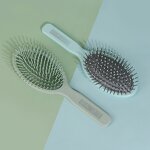 Hair Brush Manufacturer - High Quality Custom Colorful Soft Cushion Nylon Bristles ABS Handle Oval Paddle Women