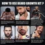 Beard Grooming Kit Manufacturer - Personal Care Mens Beard Oil Shaving Knife Comb Balm Custom Label Gentlemen