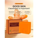 Soap Manufacturer - Custom Label Hot Selling Lemon Kojic Acid Turmeric Oil Bar Oily Skin