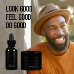 Beard Grooming Kit Manufacturer - Grooming Beard Oil & Balm Bundle Natural Growth Kit Shea Butter Regrowth