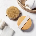 Body Brush Manufacturer - Custom Logo Dry Body Bristles Exfoliating Smoother Shower