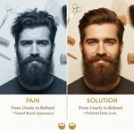 Beard Brush Set Manufacturer - Best Selling 100% Natural Wild Boar Bristle Wooden