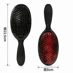 Hair Brush Manufacturer - Factory Top Quality air Cushion Black Boar Bristle Straightener
