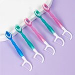 Toothbrush Set Manufacturer - Factory Travel Custom Mini Disposable 5 in 1 Freshening Bead Floss