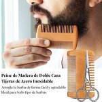 Beard Grooming Kit Manufacturer - Private Label Beard Brush Set Comb Cleaning Rolling Gift Set