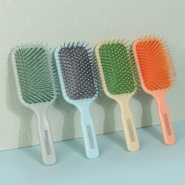 Hair Brush Manufacturer - Wholesae Custom Logo Professional Massage Airbag Detangling Plastic Nylon