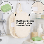 Bath Wipes Manufacturer - Wholesale Stock Sisal Two-side Rubbing Removing Dead Skin Back Sponge