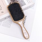 Hair Brush Manufacturer - New Hair Brush Wooden Resin Back Flower Acetate Bamboo Boar Bristle