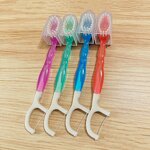 Toothbrush Set Manufacturer - Factory Travel Custom Mini Disposable 5 in 1 Freshening Bead Floss