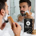 Beard Grooming Kit Manufacturer - Private Label Beard Growth Kit Cleaning Rolling Serum Roller Gift Set