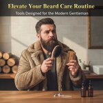 Beard Brush Set Manufacturer - Best Selling 100% Natural Wild Boar Bristle Wooden