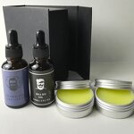 Beard Care Kit Manufacturer - Hot Sale 100% Natural Private Label Beard Growth Oil Balm Set