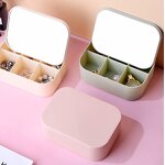 New Arriving Makeup Mirror with Storage Boxes Versatile Portable Hand Mirror Student Table Mirror
