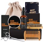Beard Care Kit Manufacturer - Private Label Mens Beard Oil Shaving Knife Comb Wax Balm Gentlemen