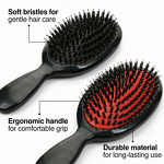 Hair Brush Manufacturer - Factory Top Quality air Cushion Black Boar Bristle Straightener