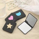 Mirror Manufacturer - UV Printing Multi Color Travel 2-Sided Heart Shaped Portable Purse