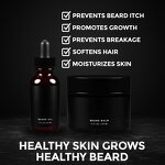 Beard Grooming Kit Manufacturer - Grooming Beard Oil & Balm Bundle Natural Growth Kit Shea Butter Regrowth