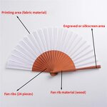 Hand Fan Manufacturer - Factory ODM OEM Personalized Wedding Bamboo Chinese Hand Folding Custom