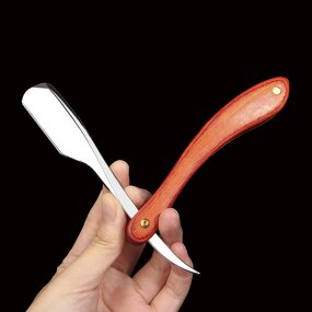 Shaving Razor Manufacturer - Custom OEM Straight Edge Repladceable Blades Wood Handle Single Blade