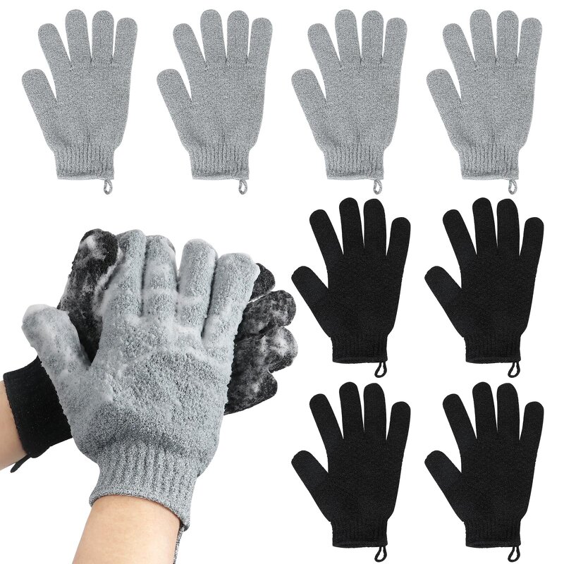 Exfoliating Glove Manufacturer - High Quality Exfoliating Gloves Mitt African Net Shower Durable Back Scrubber Gloves