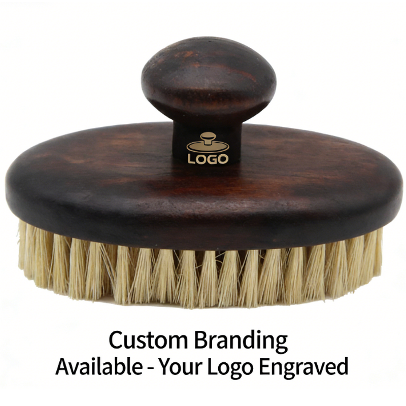 Body Brush Manufacturer - Wholesale High-quality Wooden Handle Walnut Dry Body Brush Clean Tool Sisal Bristle