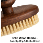Body Brush Manufacturer - Wholesale High-quality Wooden Handle Walnut Dry Body Brush Clean Tool Sisal Bristle