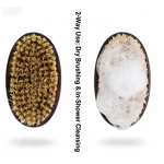 Body Brush Manufacturer - Wholesale High-quality Wooden Handle Walnut Dry Body Brush Clean Tool Sisal Bristle