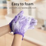 Exfoliating Glove Manufacturer - High Quality Exfoliating Gloves Mitt African Net Shower Durable Back Scrubber Gloves