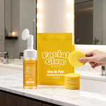 Facial Cleanser Set Manufacturer - Hot Sale OEM Turmeric Kojic Acid Vitamin C Pads Foaming Cleanser Deep Cleaning Set