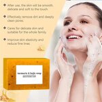 Soap Set Manufacturer - 100% Natural Organic Turmeric Soap Cleanser Set Whitening Anti Acne Oil Control Brightening Skincare Set