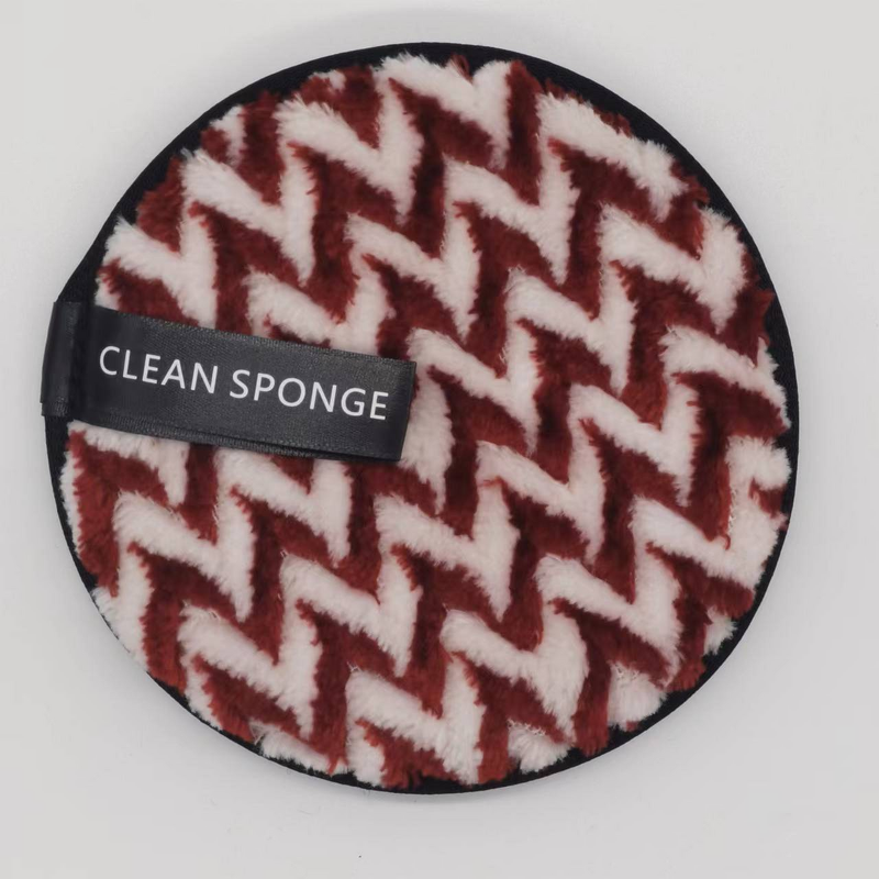 Makeup Remover Puff Manufacturer - Custom Water Makeup Remover Puff Two-tone Cotton Fabric Face Washing Sponge Pads