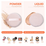Makeup Sponge Manufacturer - Custom Round Makeup Sponges Cosmetics Tools Powder Puff Cushion Loose Powder Setting Tool Washable