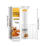 Lip Balm Manufacturer - 2026 New Arrived Turmeric Organic Vegan Lip Balm Beeswax Vitamin E Moisturizing Lip Care