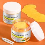 Cleansing Pads Manufacturer - Hot Selling 60Pcs Face Facial Cleanser Brightening Exfoliating Kojic Acid Turmeric Cleansing Toner Pads