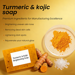 Turmeric Soap Bar Manufacturer - Hot Selling Natural Brightening Turmeric Kojic Acid Vegan Anti-Acne Soap