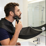 Beard Apron Manufacturer - Private Logo Men Face Beard Shaving Apron Care Cleaning Adult Shaver Trimming Cape